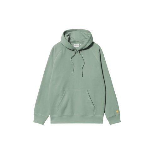 Carhartt WIP Hooded Chase - Frosted Green / Gold - Streetart.fr