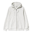 Carhartt WIP Hooded Chase Jacket Sweat Zip - Ash Heather / Gold - Streetart.fr