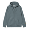 Carhartt WIP Hooded Chase Jacket Sweat Zip - Cozy Blue / Gold - Streetart.fr