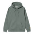 Carhartt WIP Hooded Chase Jacket Sweat Zip - Velvet Green / Gold - Streetart.fr
