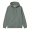 Carhartt WIP Hooded Chase Jacket Sweat Zip - Velvet Green / Gold - Streetart.fr