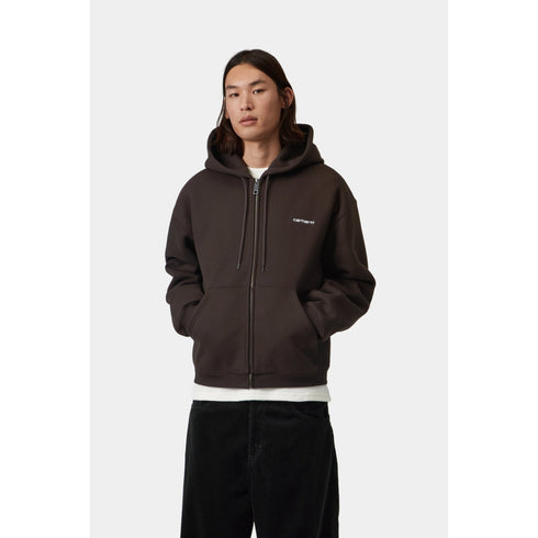Carhartt WIP Hooded Ebbert Jacket - Tobacco / White - Streetart.fr
