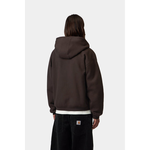 Carhartt WIP Hooded Ebbert Jacket - Tobacco / White - Streetart.fr
