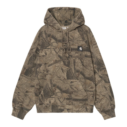 Carhartt WIP Hooded Feather Tree Sweat - Camo Feather Tree Khaki / Garment - Streetart.fr