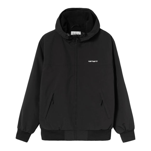 Carhartt WIP Hooded Sail Jacket - Black / White - Streetart.fr