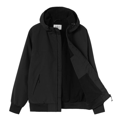 Carhartt WIP Hooded Sail Jacket - Black / White - Streetart.fr