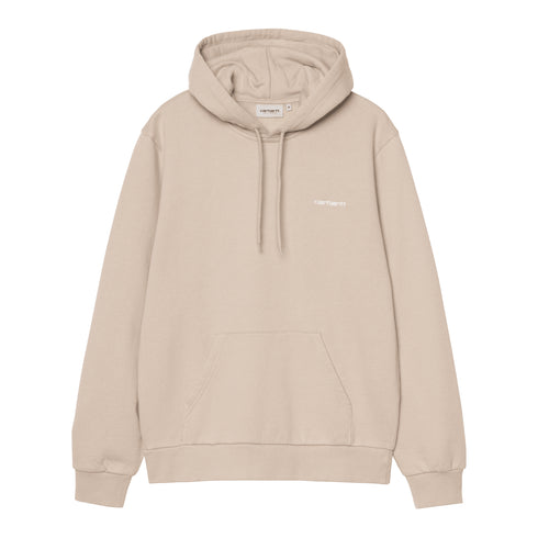 Carhartt WIP Hooded Script Embroidery - Fleur De Sel - Streetart.fr