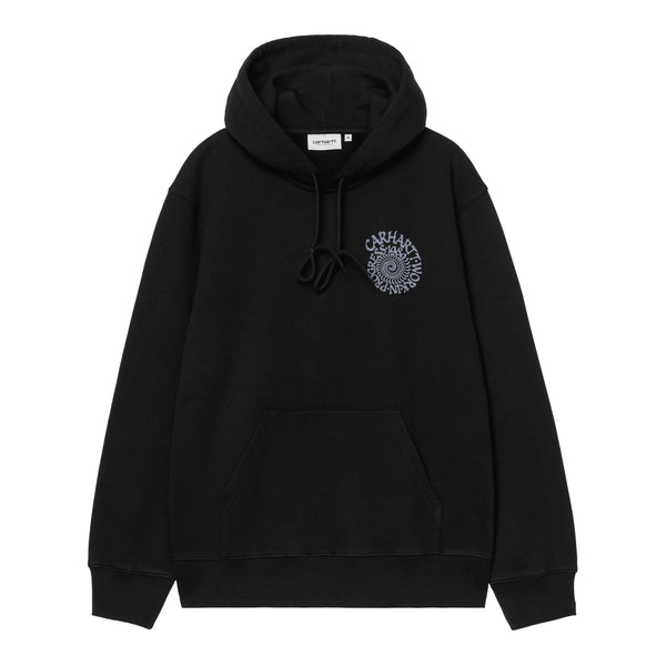 Carhartt WIP Hooded Spiral Sweatshirt - Black - Streetart.fr