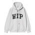 Carhartt WIP Hooded Wip Sweat Jacket - Ash Heather Stone Washed - I034691_482_06