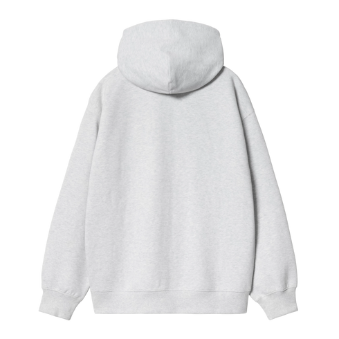Carhartt WIP Hooded Wip Sweat Jacket - Ash Heather Stone Washed - I034691_482_06