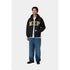 Carhartt WIP Hooded Wip Sweat Jacket - Black Stone Washed - I034691_89_06