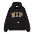 Carhartt WIP Hooded Wip Sweat Jacket - Black Stone Washed - I034691_89_06