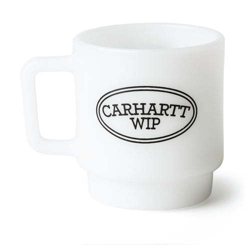 Carhartt WIP Hugging Cat Glass Mug - White - Streetart.fr