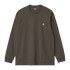 Carhartt Wip L/S Chase T-Shirt - Shungite / Gold - I026392_3X9_XX