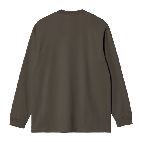 Carhartt Wip L/S Chase T-Shirt - Shungite / Gold - I026392_3X9_XX