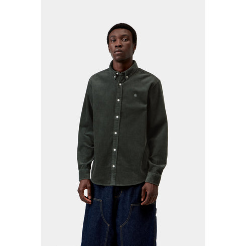 Carhartt WIP L/S Madison Cord Shirt - Raven - I029958_3T6_XX