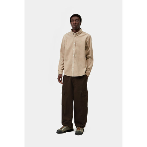 Carhartt WIP L/S Madison Cord Shirt - Wall - I029958_G1_XX