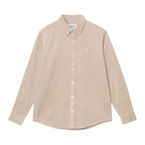 Carhartt WIP L/S Madison Cord Shirt - Wall - I029958_G1_XX