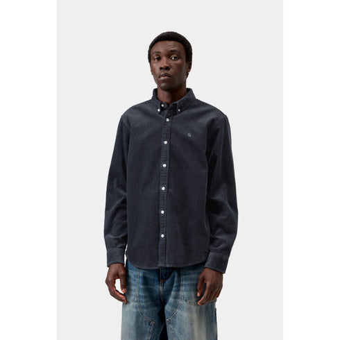 Carhartt Wip L/S Madison Cords Shirt - Dark Navy - I029958_1C_XX