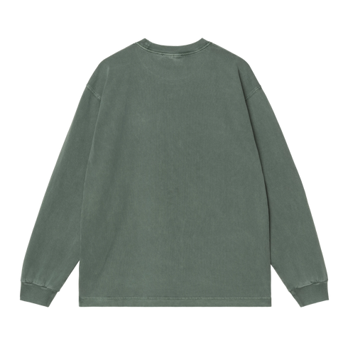 Carhartt WIP L/S Vista T-Shirt - Dark Scarab Garment Dyed - I030779_3U0_GD