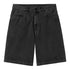 Carhartt WIP Landon Short - Black Stone Washed - Streetart.fr