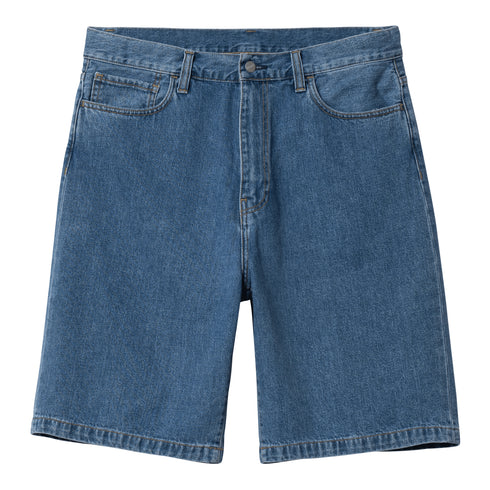 Carhartt WIP Landon Short - Blue Heavy Stone Wash - Streetart.fr