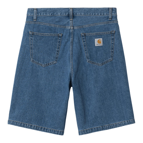 Carhartt WIP Landon Short - Blue Heavy Stone Wash - Streetart.fr
