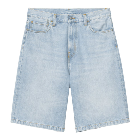 Carhartt WIP Landon Short - Blue Heavy Worn Bleached - Streetart.fr