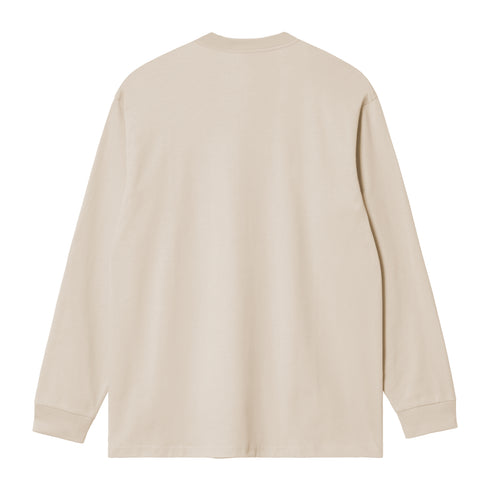 Carhartt WIP L/S American Script - Natural - Streetart.fr
