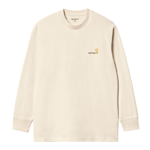 Carhartt WIP L/S American Script - Natural - Streetart.fr