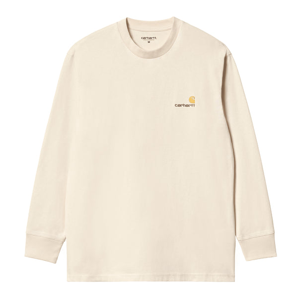 Carhartt WIP L/S American Script - Natural - Streetart.fr