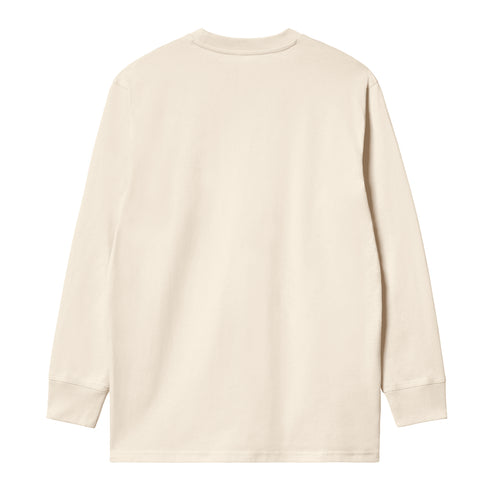 Carhartt WIP L/S American Script - Natural - Streetart.fr
