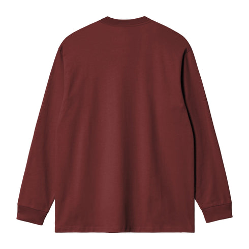 Carhartt WIP L/S American Script T-Shirt - Amarone - Streetart.fr