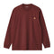 Carhartt WIP L/S American Script T-Shirt - Amarone - Streetart.fr