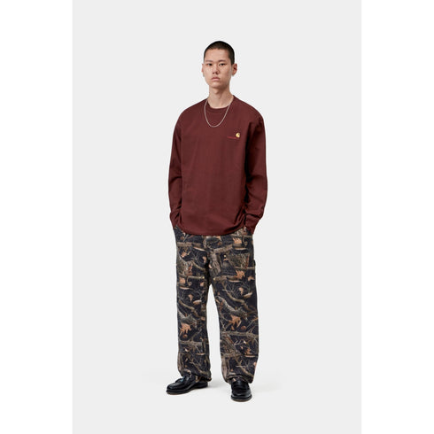Carhartt WIP L/S American Script T-Shirt - Amarone - Streetart.fr