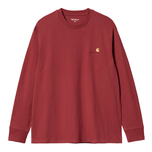 Carhartt WIP L/S American Script T-Shirt Manches Longue Tuscany - Streetart.fr