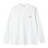 Carhartt WIP L/S American Script - White - Streetart.fr