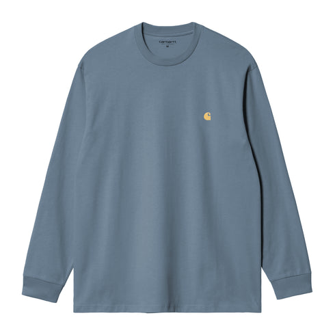 Carhartt WIP L/S Chase - Angelite / Gold - Streetart.fr