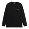 Carhartt WIP L/S Chase T-Shirt - Black / Gold - Streetart.fr
