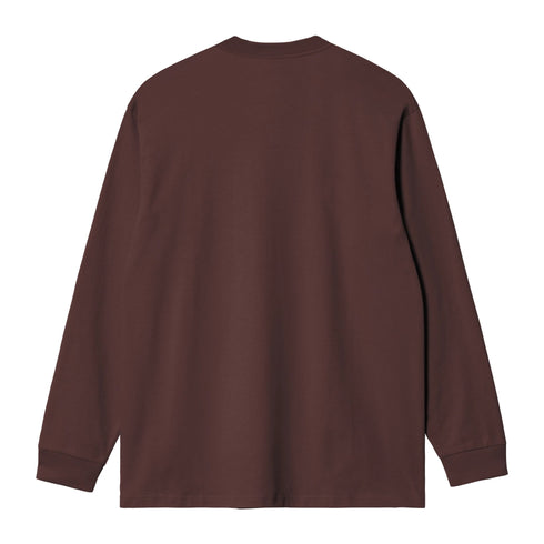 Carhartt Wip L/S Chase T-Shirt - Palisander / Gold - Streetart.fr