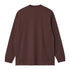 Carhartt Wip L/S Chase T-Shirt - Palisander / Gold - Streetart.fr