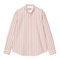 Carhartt WIP L/S Deven Shirt Chemise - Deven Stripe Oxide Red - Streetart.fr