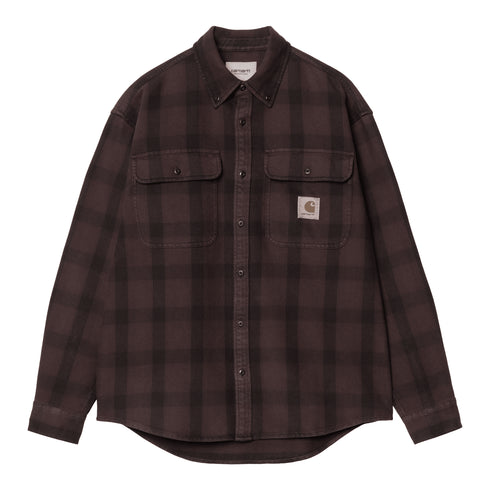 Carhartt WIP L/S Edmands Shirt Edmands Check Natural Pal - Streetart.fr