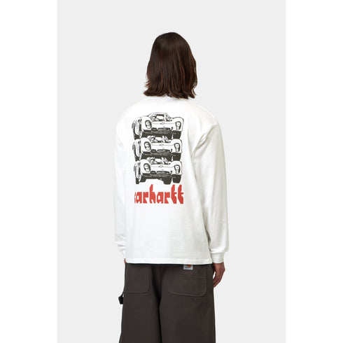 Carhartt WIP L/S Framework T-Shirt - White - Streetart.fr