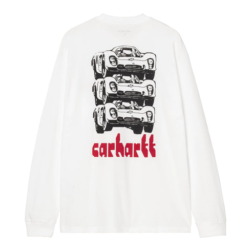 Carhartt WIP L/S Framework T-Shirt - White - Streetart.fr