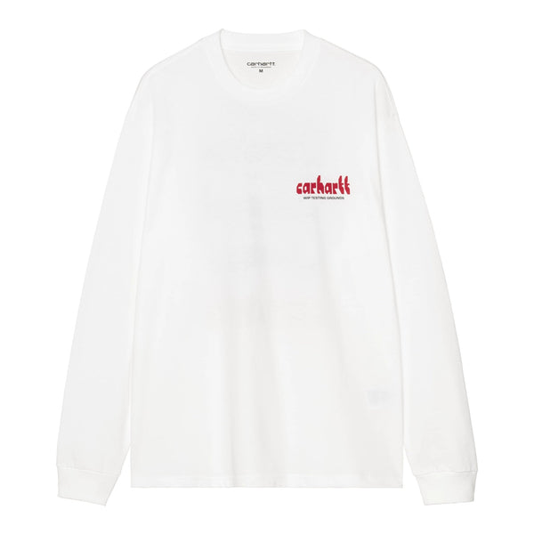 Carhartt WIP L/S Framework T-Shirt - White - Streetart.fr