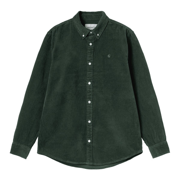 Carhartt WIP L/S Madison Cord Shirt Chemise - Sycamore Tree - Streetart.fr