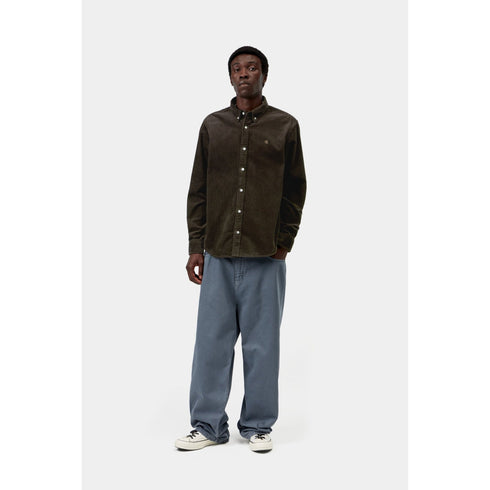 Carhartt WIP L/S Madison Cord Shirt - Tobacco Niviere - Streetart.fr