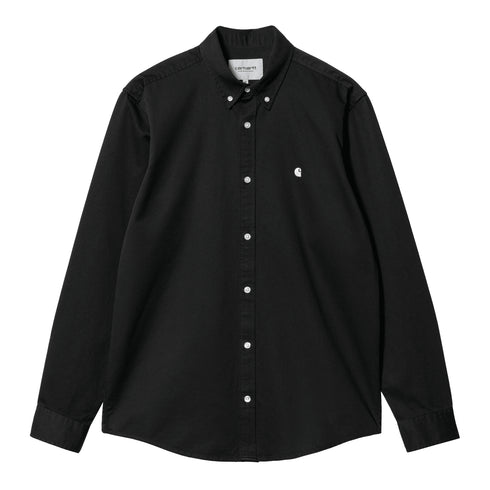 Carhartt WIP L/S Madison Shirt Chemise - Black / Wax - Streetart.fr