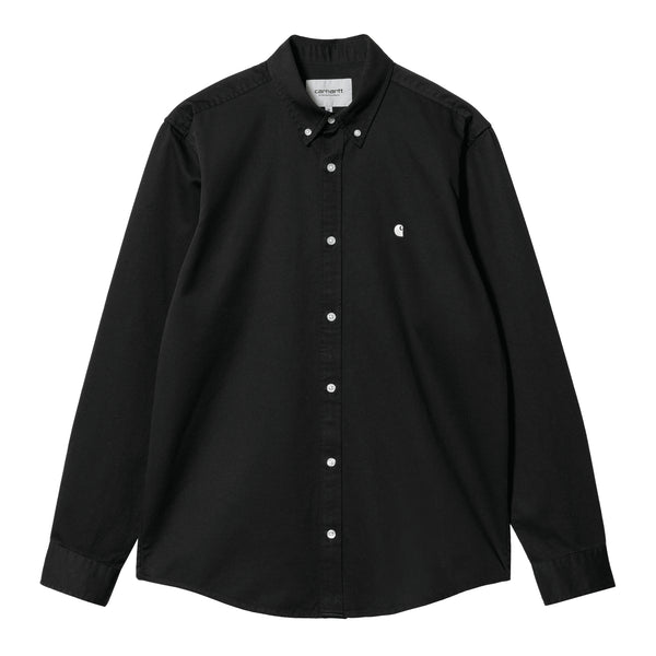Carhartt WIP L/S Madison Shirt Chemise - Black / Wax - Streetart.fr